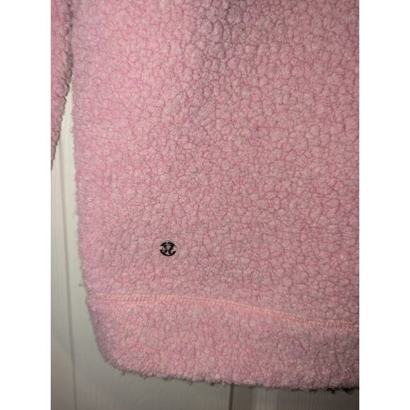 Lululemon Jacket Women's Size 4 Pink So Sherpa Hooded Sweater Windbreaker Hiking - Picture 9 of 12